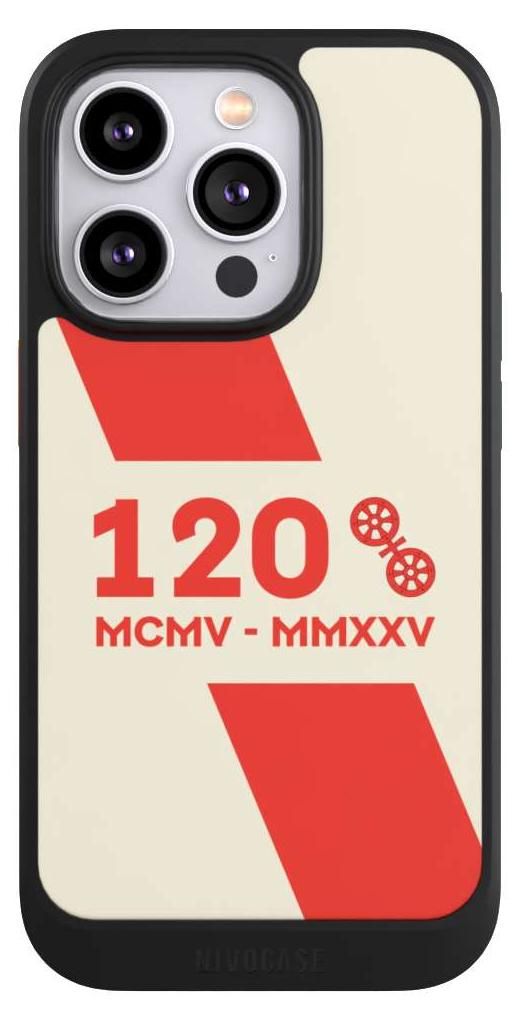 NIVOCASE Hülle für Apple iPhone 14 Pro Handyhülle NIVOcore Case Schwarz 1. FSV Mainz 05 E.V. 120 Jahre Bundesliga
