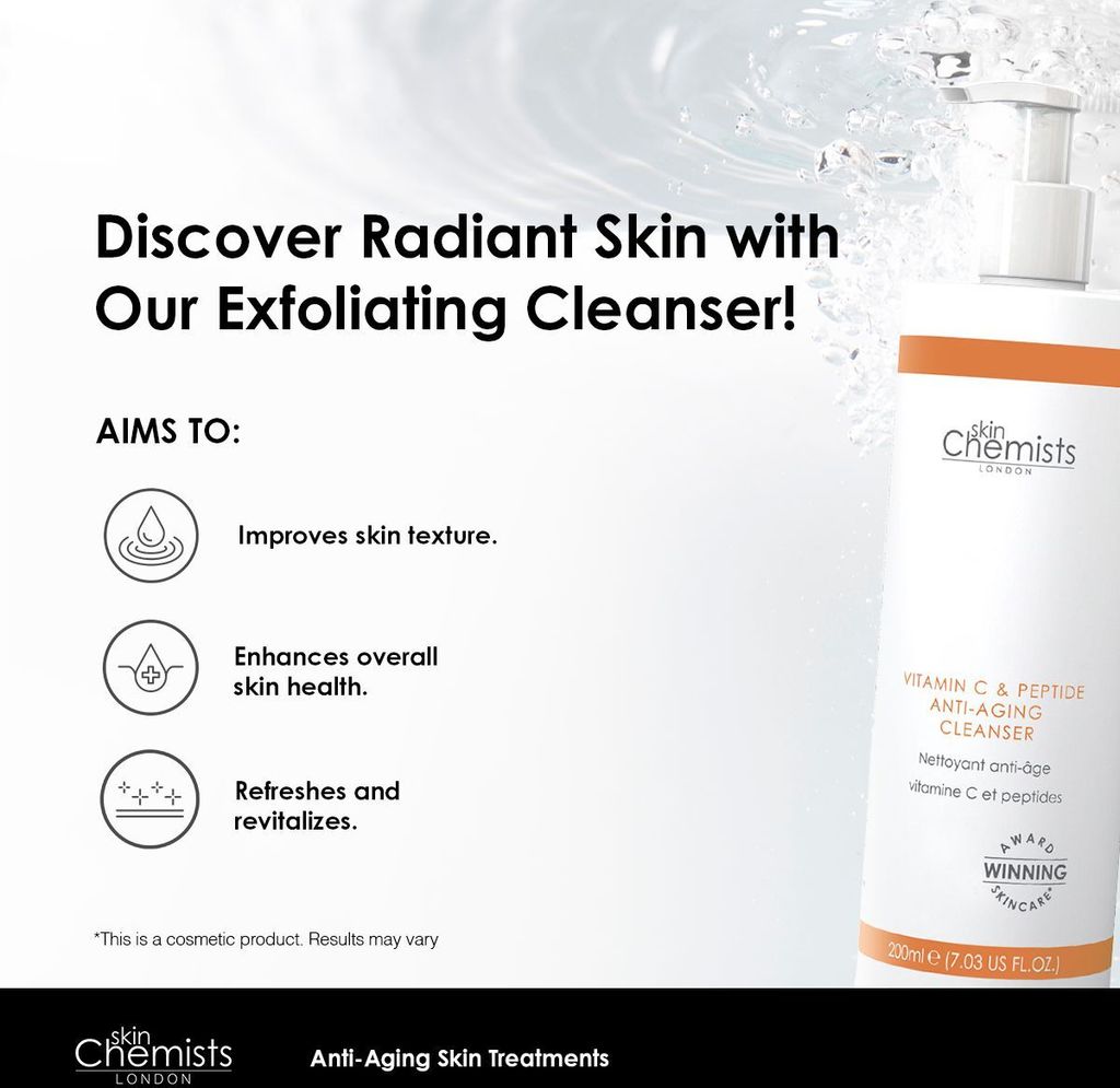 skinChemists Vitamin C and Peptide Cleanser 200 ml. Zdjęcie produktu 2