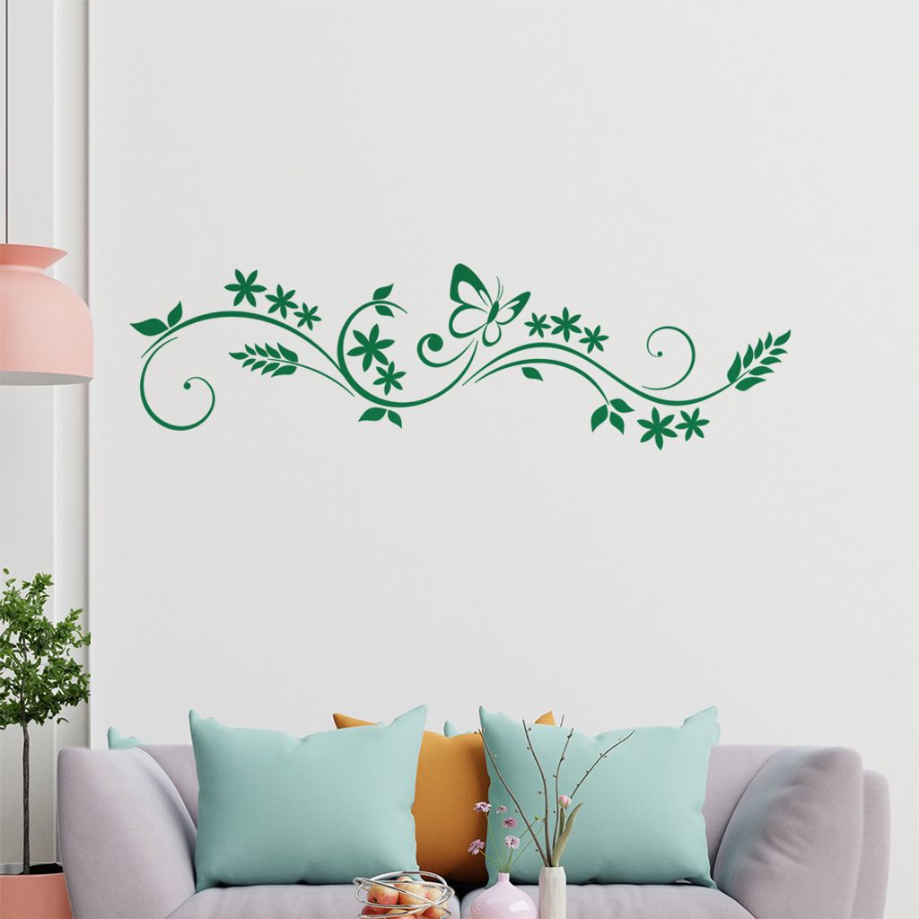Tribal - Sterne - Schmetterling Wandtattoo in 6 Größen - Wandaufkleber Wall Sticker - Dekoration, Küche, Wohnzimmer, Schlafzimmer, Badezimmer