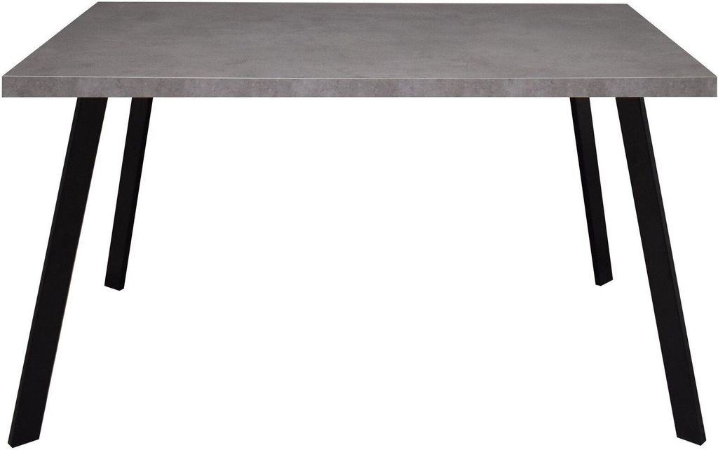 Esstisch rechteckig Ediva 1 140 x 90 x 75 Esszimmertisch Schwarz/Graphit 13870-140