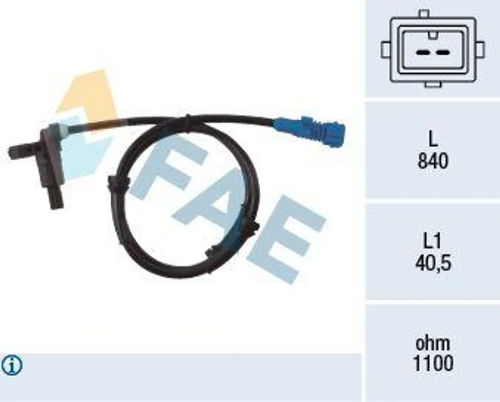 Sensore ABS Posteriore Peugeot 206 FAE 78022 | Ricambio Originale 4545.77