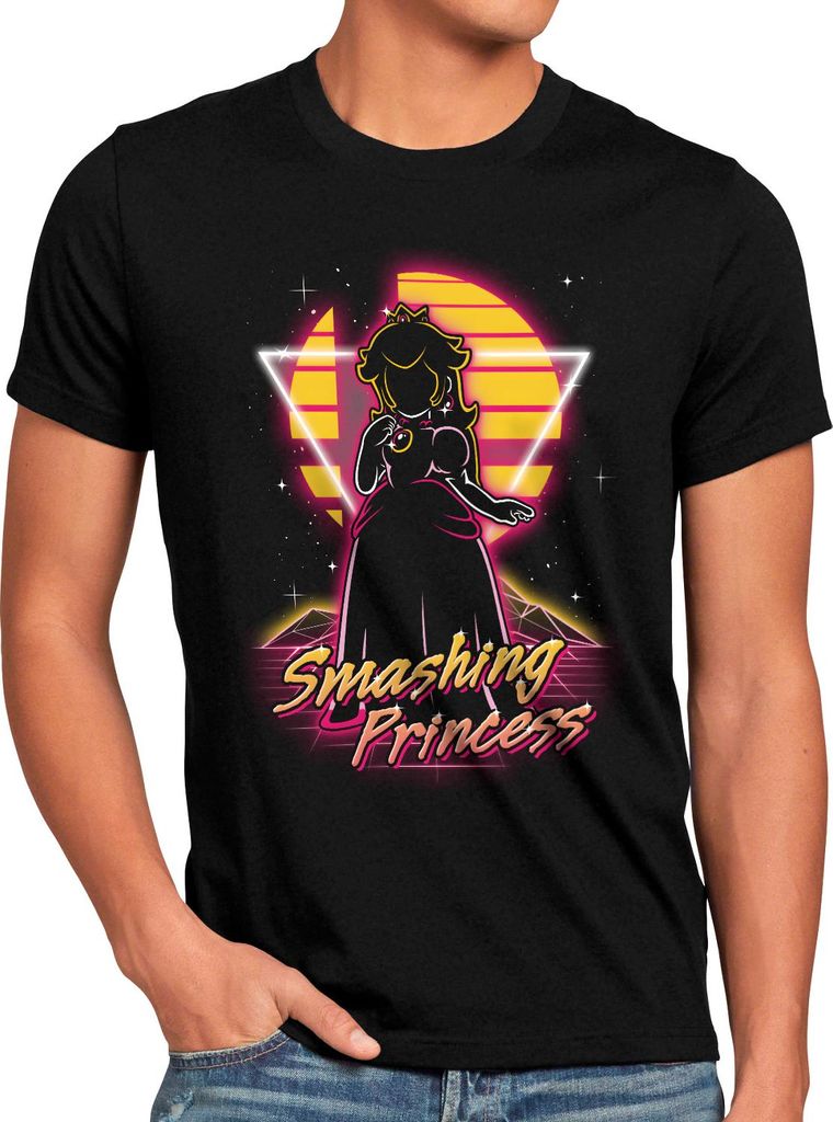 style3 Peach Smash Herren T-Shirt gamer smash