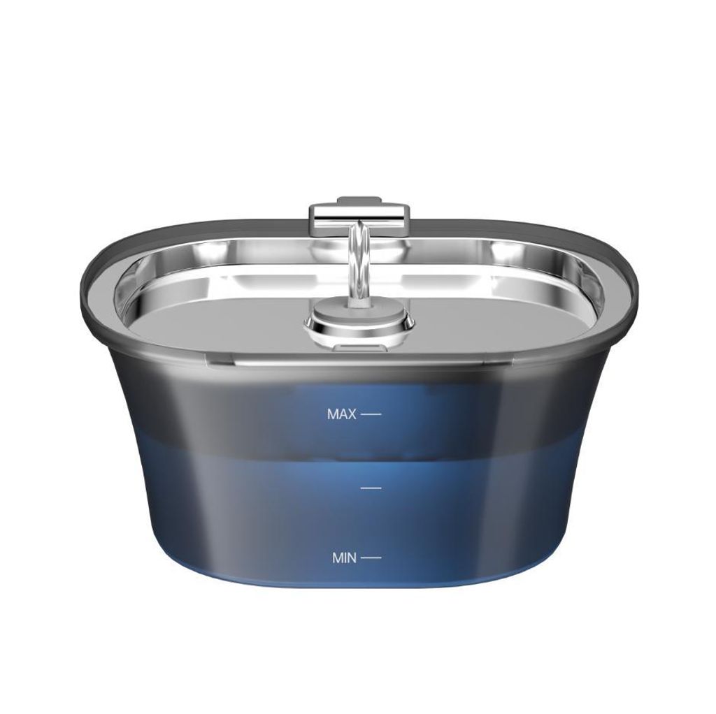 Automatischer Katzenbrunnen Edelstahl 2,5L Trinkbrunnen für Produktbild 
