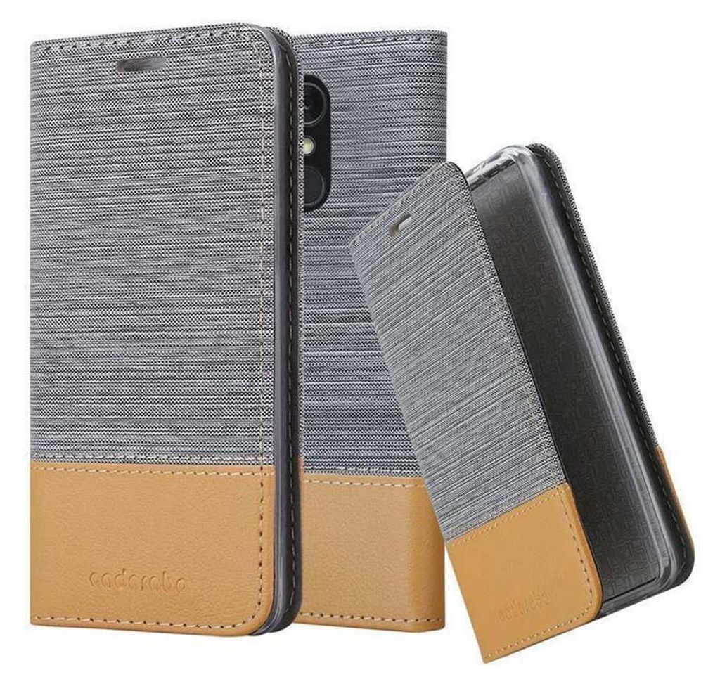 Cadorabo Hülle für LG Q STYLUS Schutzhülle in Grau Handy Produktbild 