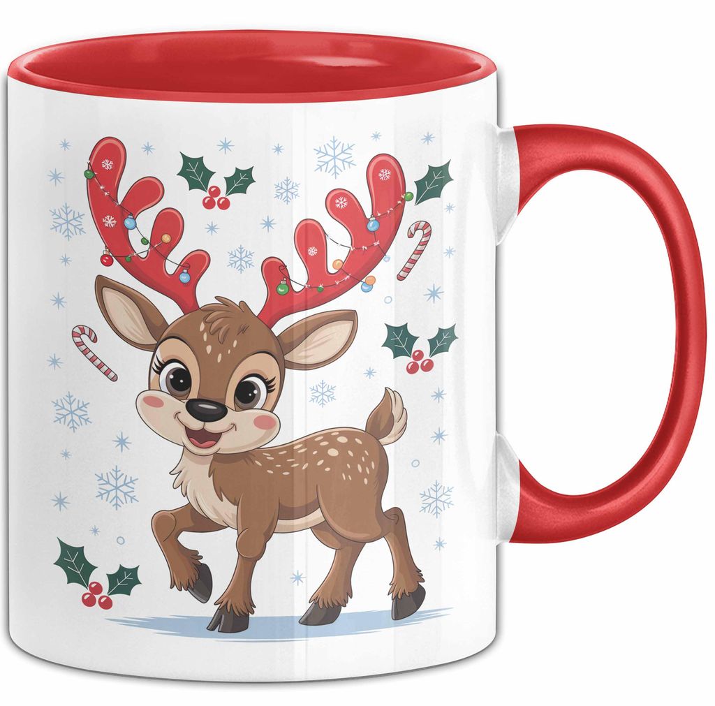 Weihnachten Tasse Geschenkidee für Feiertagsliebhaber (Rot)