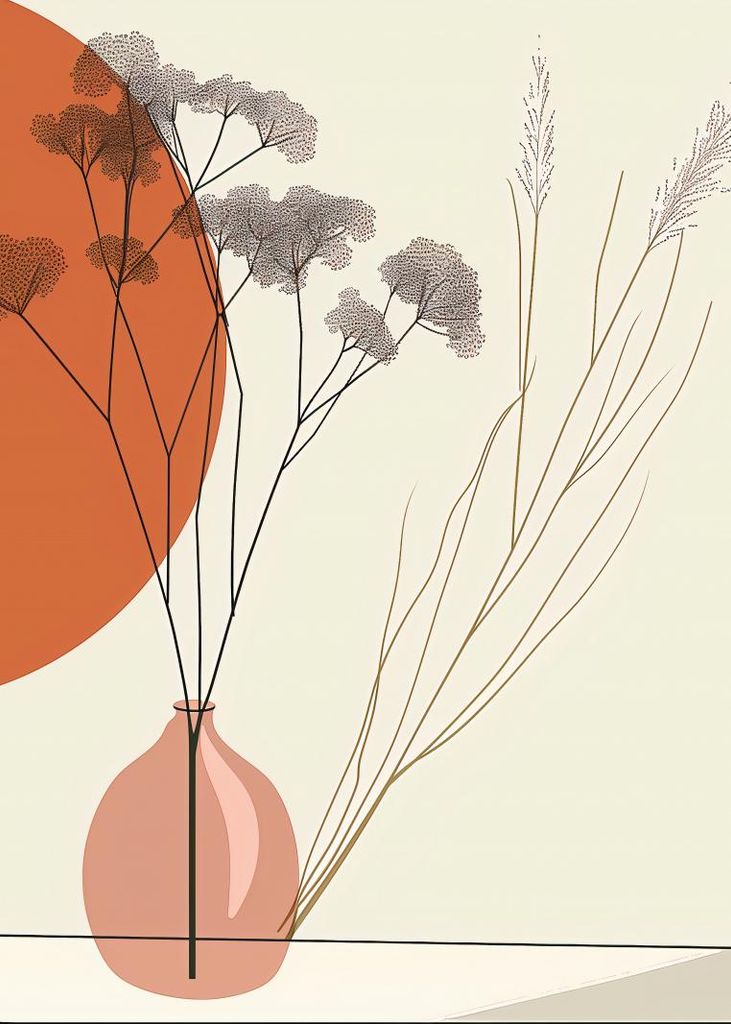 Plakat 25x35cm Getrocknete Aussicht