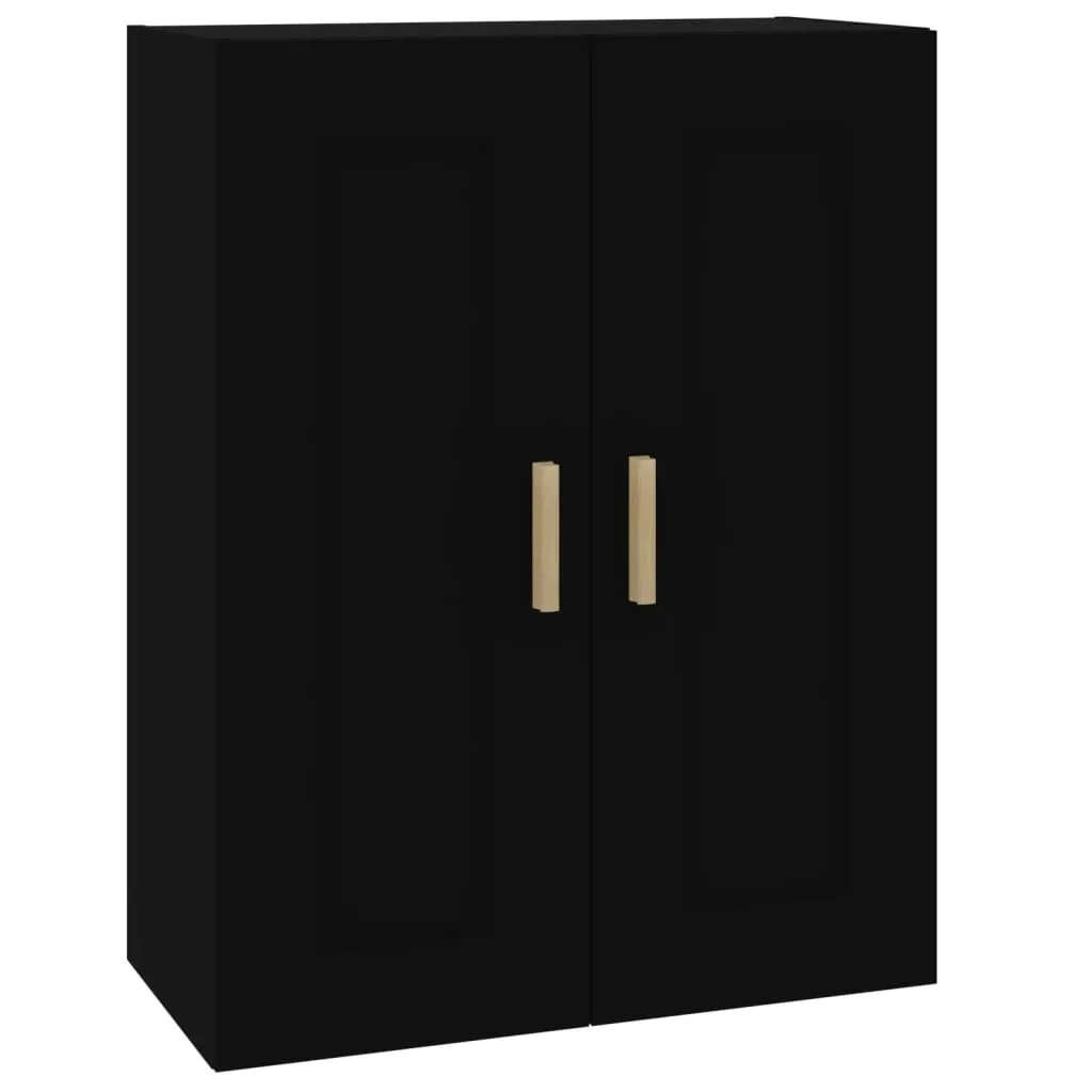 Mobile Pensile Nero vidaXL 90cm - Arredo Design Legno Multistrato
