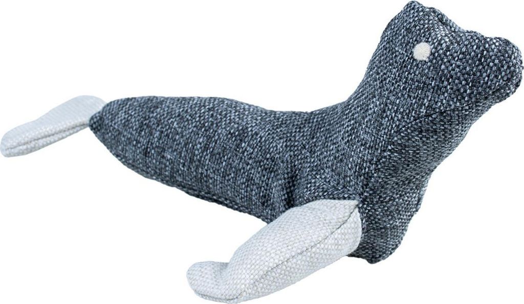 Duvo+ Hundespielzeug Eco Plüsch Seehund grau, Maße: 22 x 10 x 9 cm