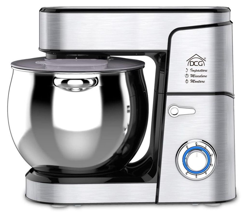 DCG Planeten-Knethmaschine KM1512 2000W Edelstahlwanne 12 Liter 6 Geschwindigkeiten