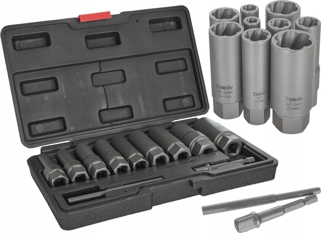 TVARDY Douilles 6-19mm, pour vis endommagées, dénudées, set Image du produit 