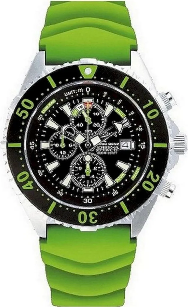 Montre Chris Benz CB-C300-G-KBG Mixte avec Verre Saphir et Cadran Noir
