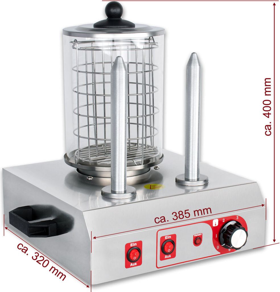 Beeketal Hot Dog Erhitzer Würstchenwärmer Hot Dog Maker, Produktbild 3