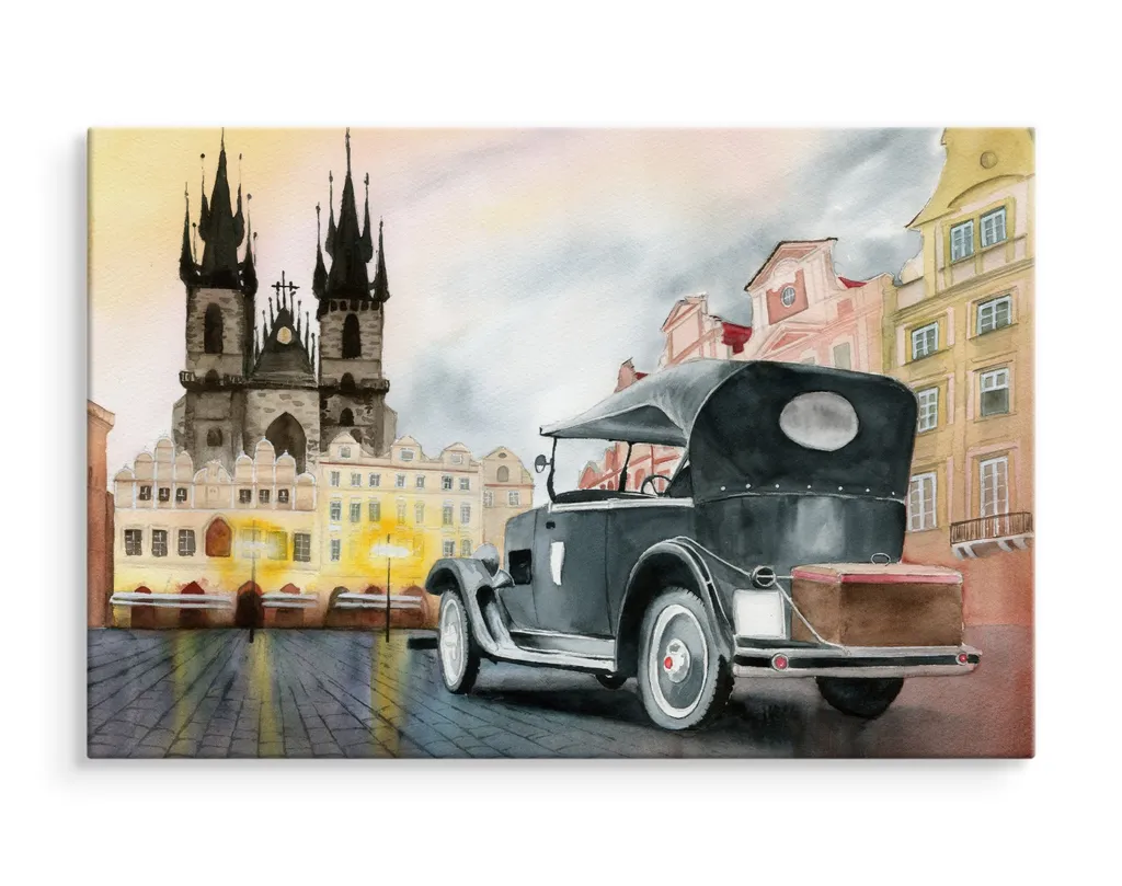 Carta da Parati Tela 100x70 cm - Stampa XXL Auto Vintage Professional - 3