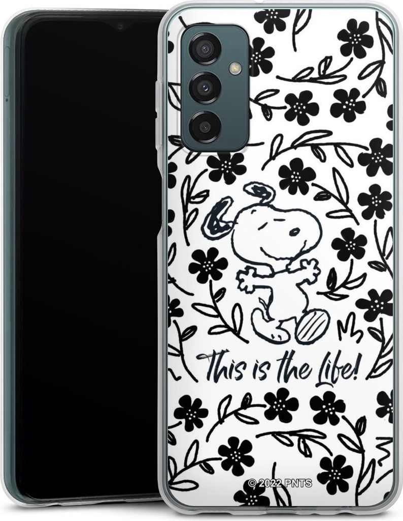 DeinDesign Handyhülle für Samsung Galaxy M13 4G Silikon Hülle Case Smartphone Schutzhülle Blumen Peanuts Snoopy