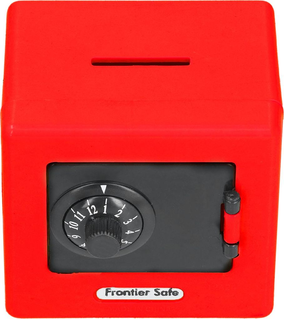 Kinder Geld Aufbewahrungskoffer Simulation Safe Coded Lock Münze Bargeld Sparen für KinderRot