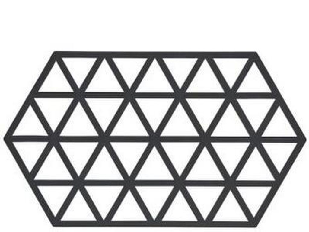 Zone Denmark Triangles Untersetzer black 24x14cm