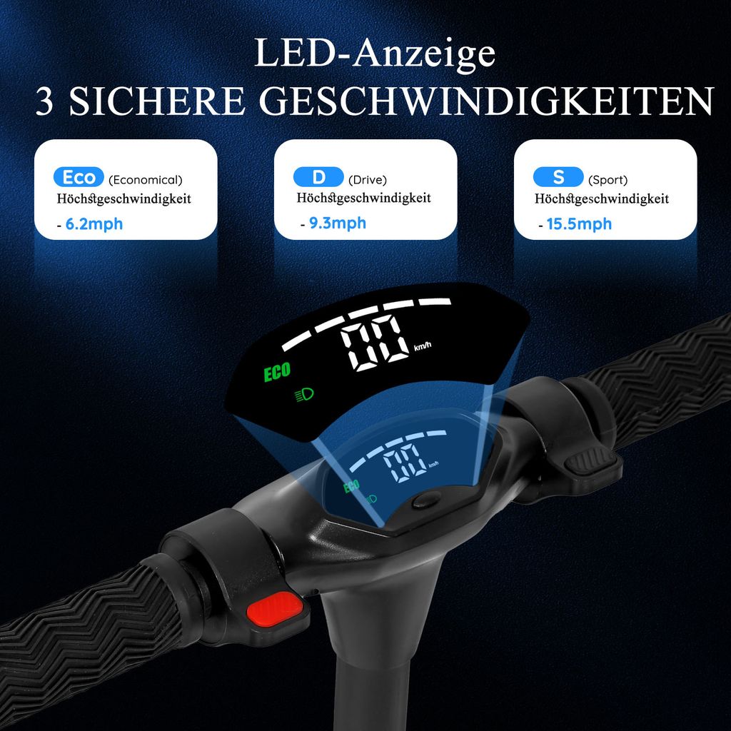 Elektroscooter 8 Zoll Kinder und Jugendliche 12-16 Jahren Produktbild 6