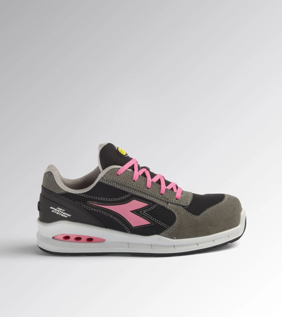 Utility Diadora Arbeitsschuh Run Net Airbox Sandale S1P Src Anthrazit Schwarz