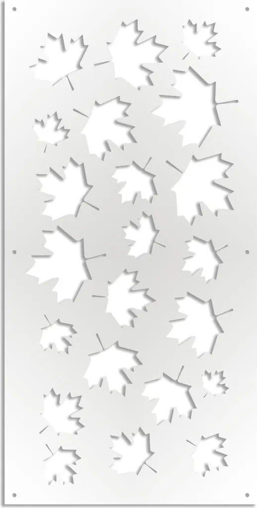 MAPLE - Pannello in PVC traforato - Parasole 98x98 cm nero - 3