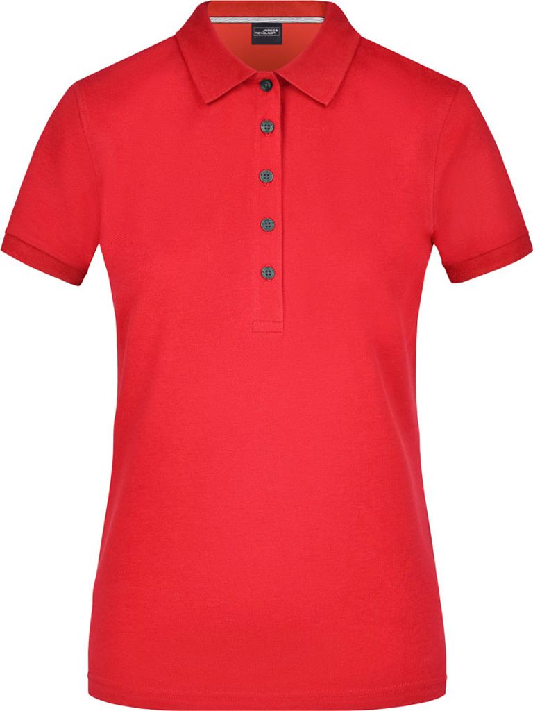 Ladies' Pima Polo Poloshirt in light-red, Gr. S