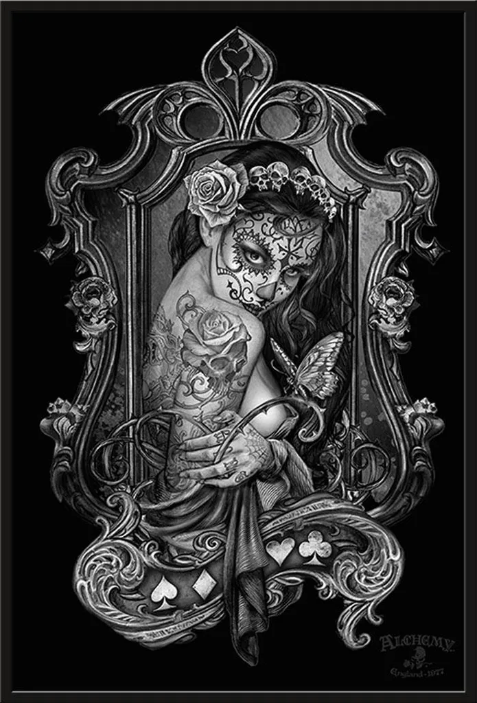 Affiche Alchemy Widow's Weeds avec Cadre Noir Shinsuke 61x91,5 cm