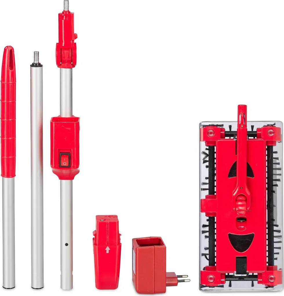 Dites adieu à la poussière avec ce balai balayeur multifonction rouge - 8
