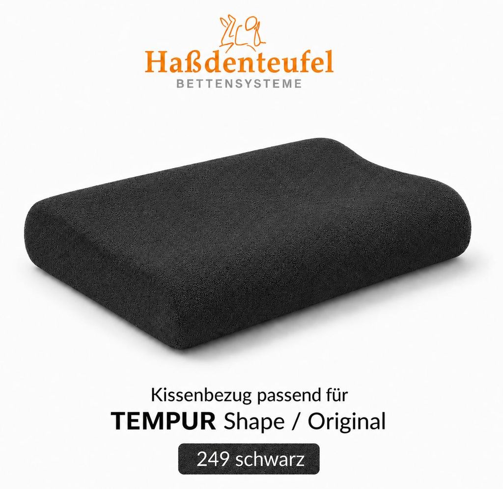 Kissenbezug passend für TEMPUR Shape Original S M L XL – Produktbild  KI-generiertes Bild
