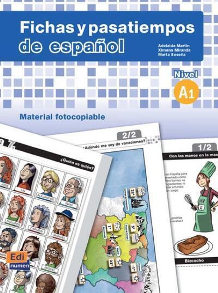 Spanische Karteikarten und Zeitvertreib - Niveau A1