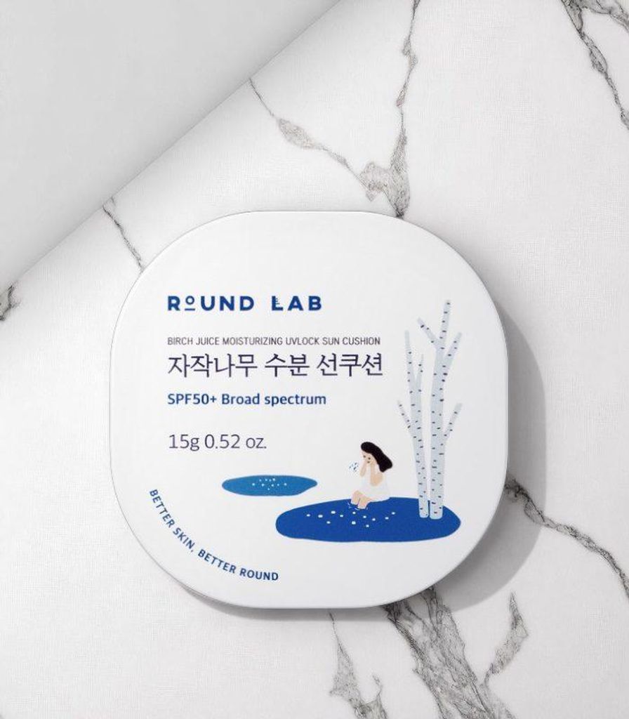 Round Lab - Birch Moisturizing Sun Cushion SPF 50+ - Obrázek produktu 