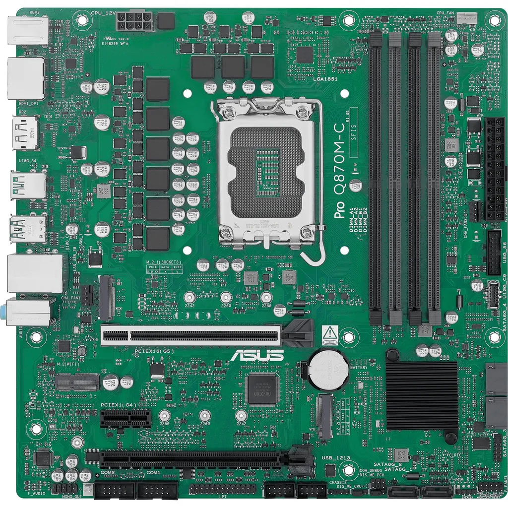 Carte mère Micro-ATX ASUS Q870M-C-CSM pour socket Intel LGA 1851
