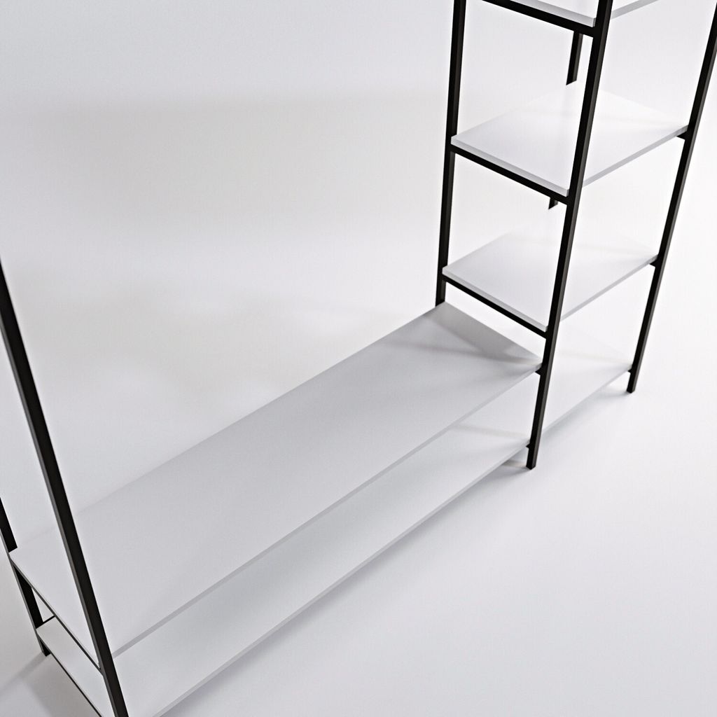 Skye Decor, Trend- Trend Gardırop Sağ raflı L615LCV, Weiß, Produktbild 4