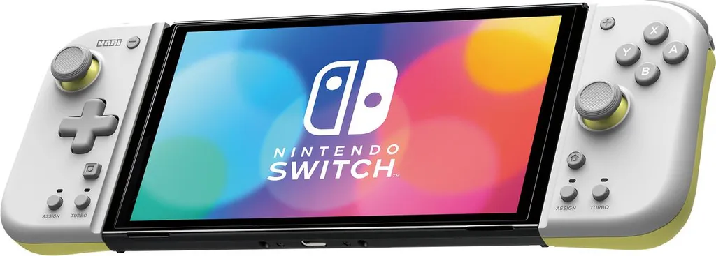 Hori Split Pad Compact Grigio Giallo Nintendo Switch - Controller Pro