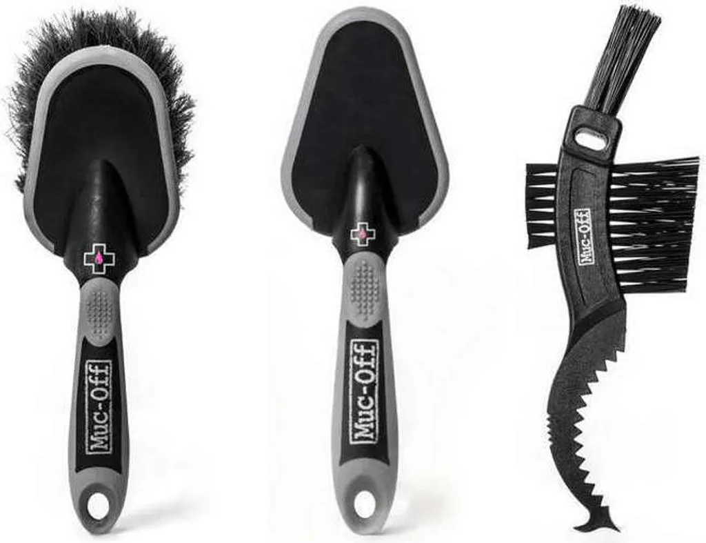 Kit Entretien Vélo Muc-Off : Trio de Brosses pour Chaîne et Cadre