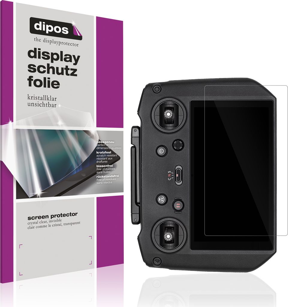 1x Schutzfolie für DJI RC Pro klar Displayschutzfolie Folie Display Schutz dipos