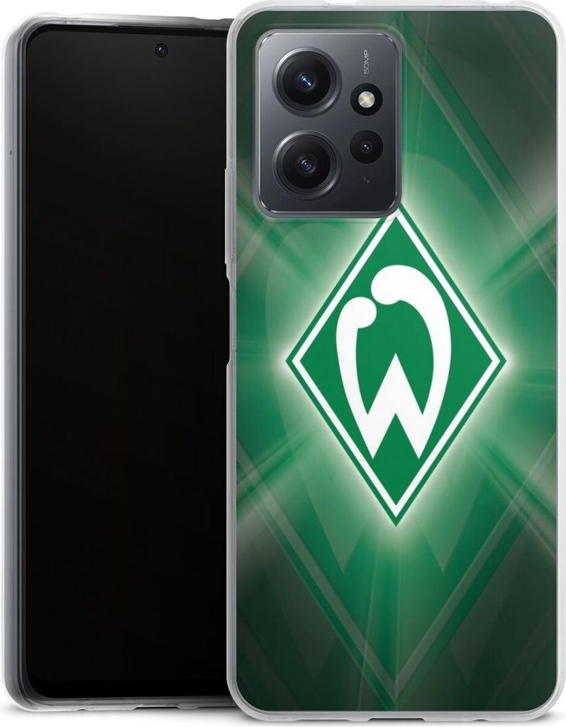 DeinDesign Handyhülle für Xiaomi Redmi Note 12 4G Silikon Hülle Case Smartphone Schutzhülle Offizielles Lizenzprodukt SV Werder Bremen Wappen