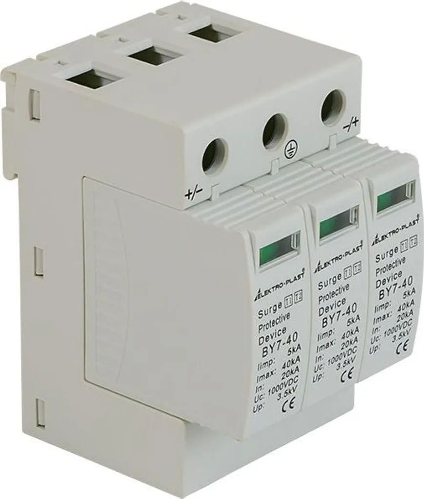 Parafoudre PV 1000VDC BY7-40 : Protégez votre Onduleur Contre la Foudre