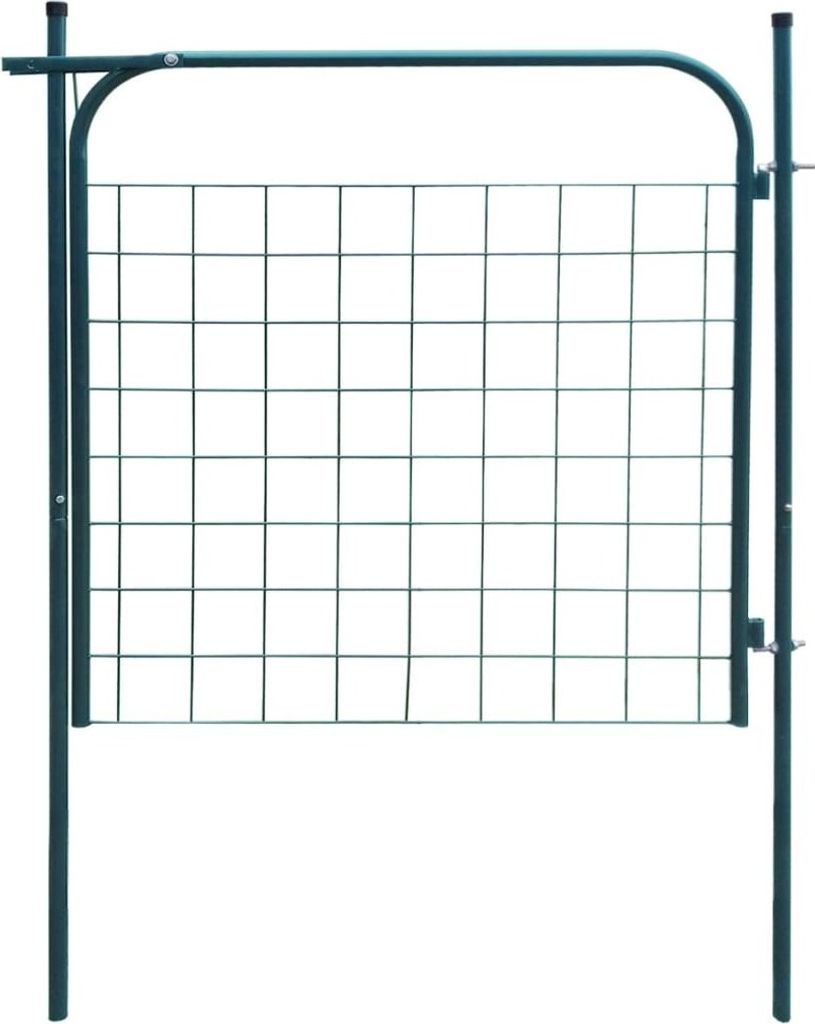 The Living Store Gartenzauntor 100 x 100 cm Grün