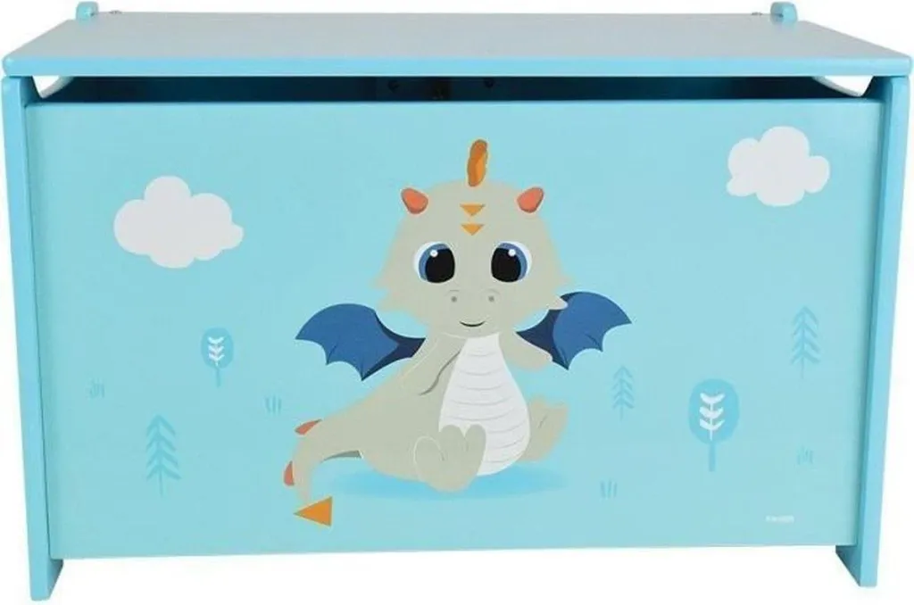 Boîte pour enfants Fun House Léon le Dragon en bois MDF 40x58x36cm