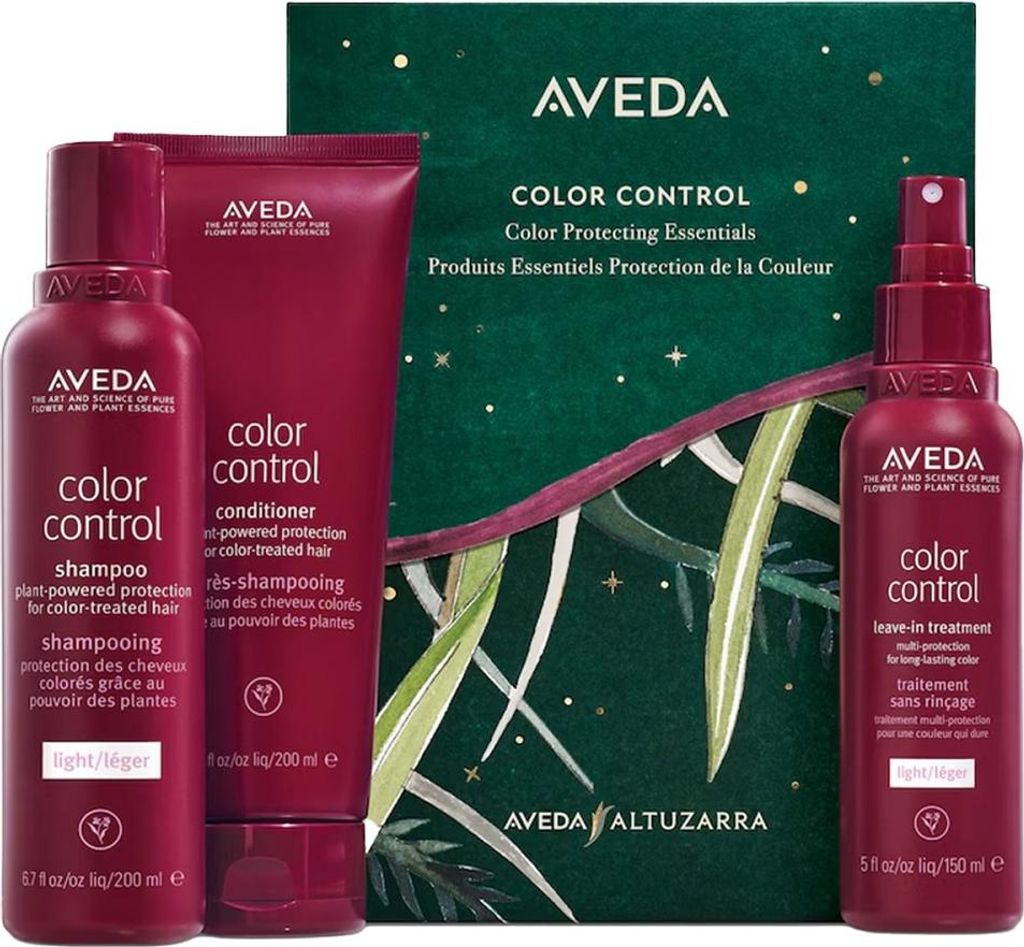 Aveda Color Control Set Leichtes Haarshampoo, 200 ml + Haarspülung, 200 ml + Leave-in Conditioner, 150 ml