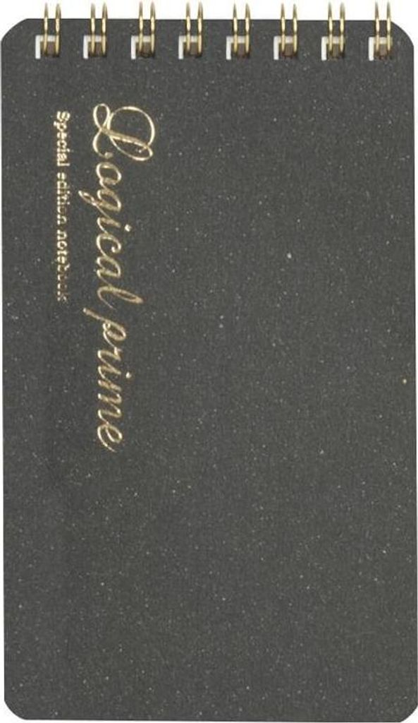 Notizbuch A7 kariert Logical Prime SB grau - (Schul- und Schrein)
