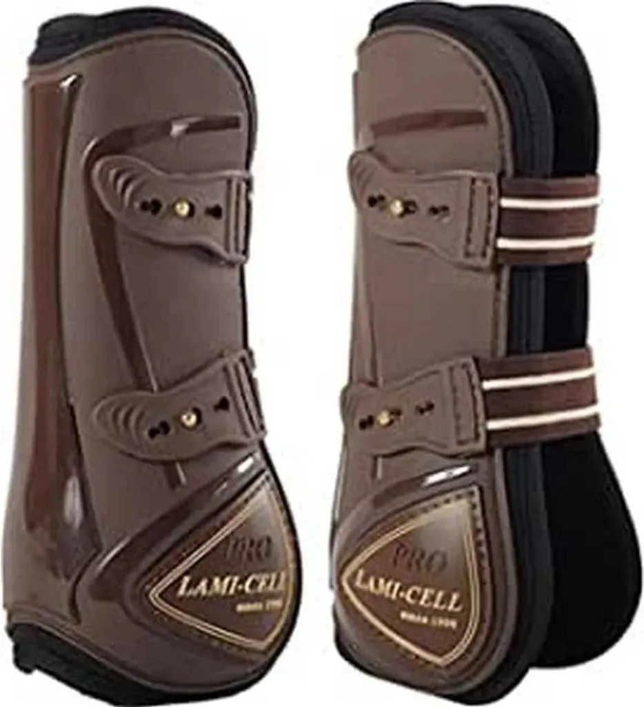 Protections de Tendons Lami-cell Elite Marron pour Cheval de Sport