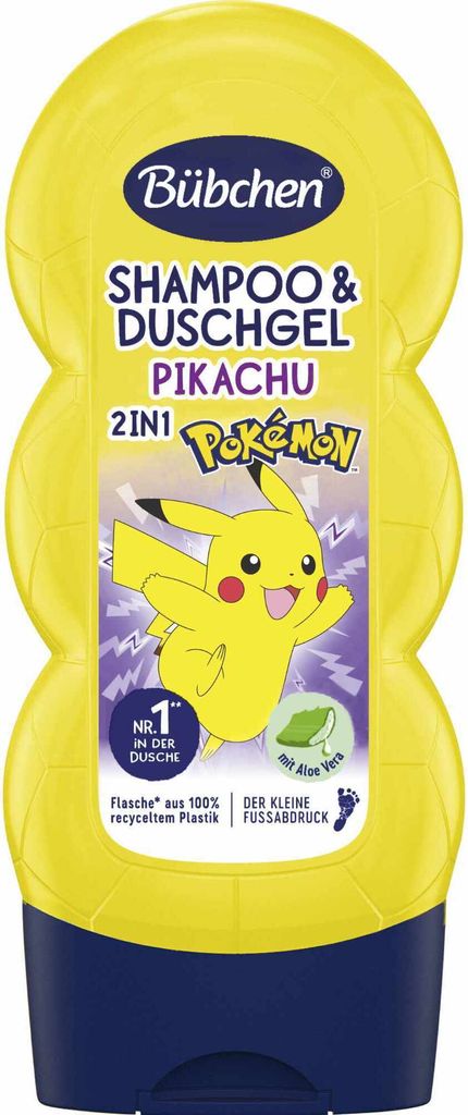 Bubchen, Shampooing et gel douche 2 en 1, Pokemon Pikachu, Image du produit 