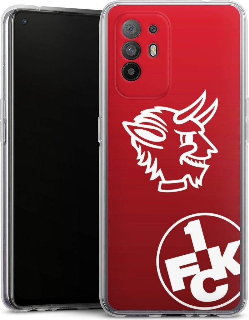 DeinDesign Handyhülle für Oppo A94 5G Silikon Hülle Case Smartphone Schutzhülle 1. FC Kaiserslautern Offizielles Lizenzprodukt Teufel
