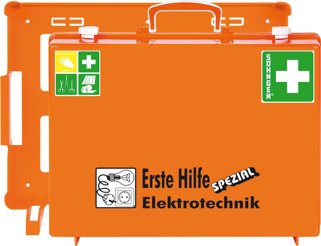Erste-Hilfe-Koffer Spezial MT-CD Österreich-Norm Erweit. Elektrotechnik orange