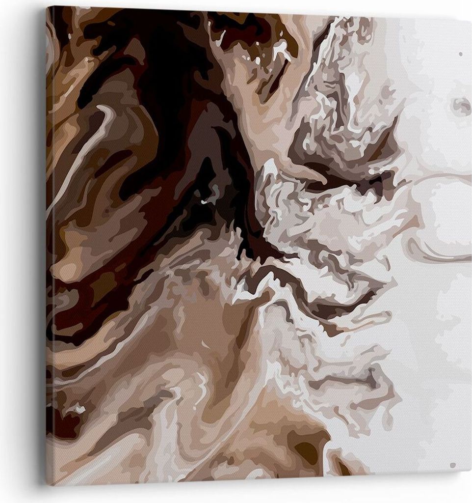 Bild auf Leinwand - Leinwandbild - Abstraktion modern - 40x40cm - Wand Bild - Wanddeko - Wandbilder - Leinwanddruck - Bilder - Kunstdruck - Wanddek...
