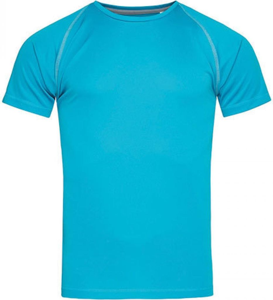 Stedman ST8030 | Herren Active Team Raglan, 100% ACTIVE-DRY° Polyester - Farbe: Hawaii Blue - Größe: XL