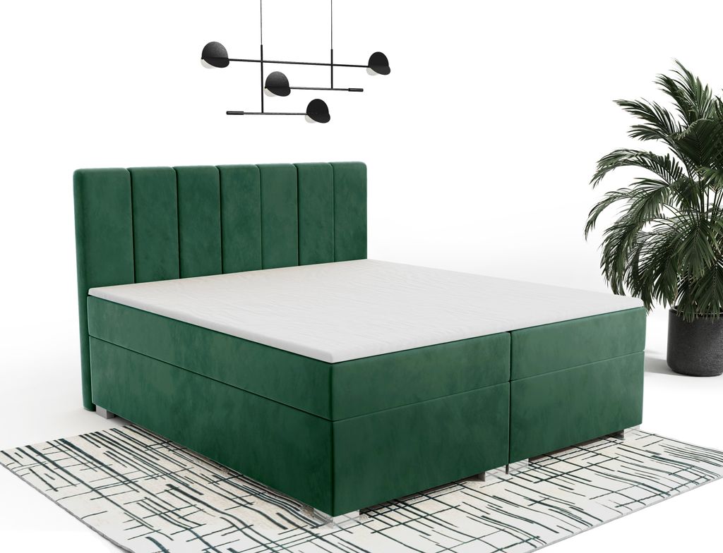 FurMeb24 - Boxspringbett , Ehebett  140x200cm ANDI  Produktbild 