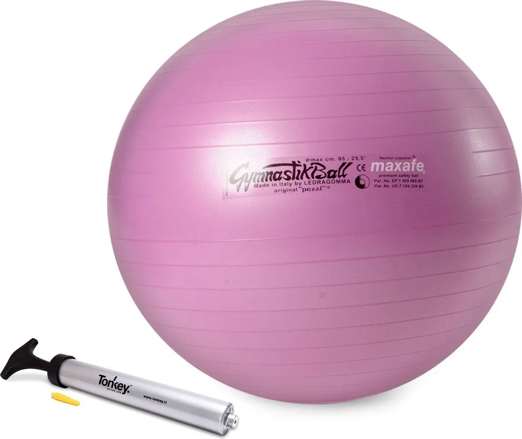 Ballon Anti-éclatement Pezzi Maxafe Violet avec Pompe pour Mal de Dos