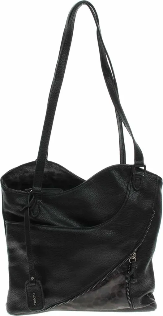 Sac femme Rieker H1025-01 noir multi-porté avec rangements intelligents