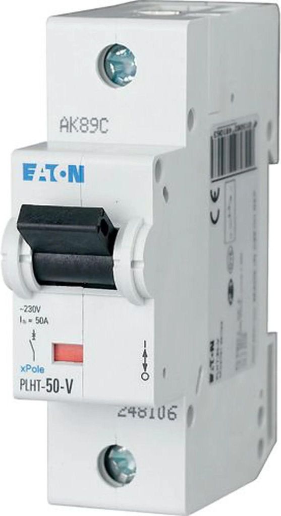 Eaton LS-Schalter/Vorzählerautomat C 50A/1pol 1,5TE Eaton PLHT-50-V, 1 Stk.